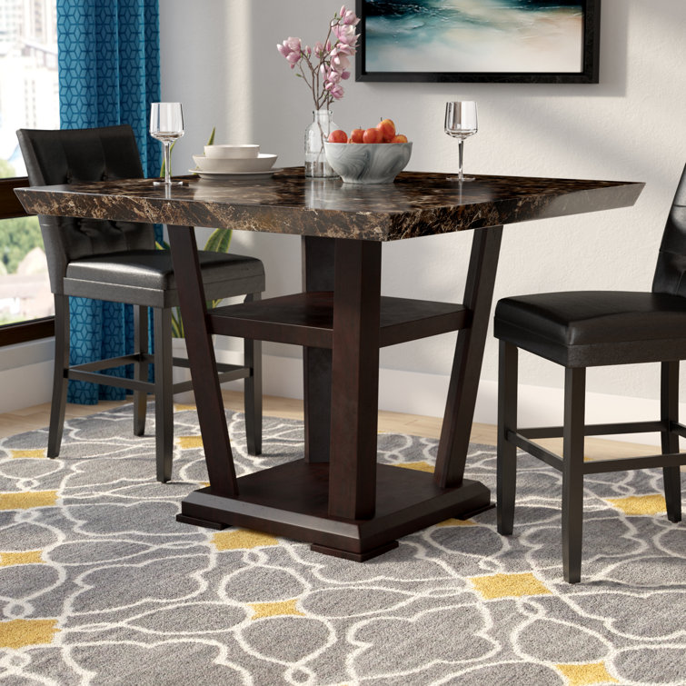 Latitude Run® Counter Height Pedestal Dining Table & Reviews Wayfair.ca